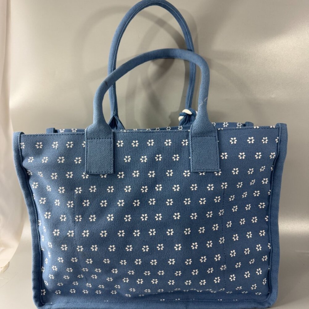 J. Crew Structured Tote Bag One Size - Chambray B… - image 6